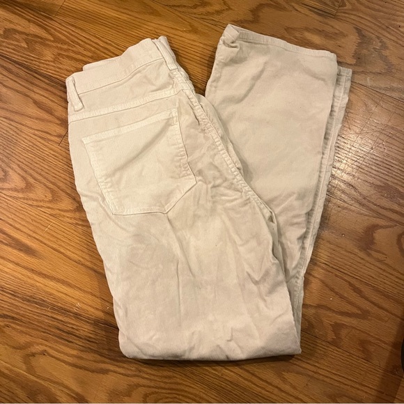 Agolde corduroy white cream pants jeans size 28 - Picture 2 of 3